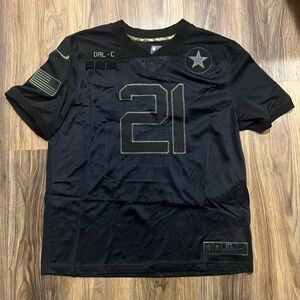 Ezekiel Elliott Dallas Cowboys, Salute to Service Black Jersey SIZE ADULT XL